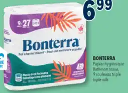 Familiprix Bonterra 3-ply bathroom tissue rolls 9un offer