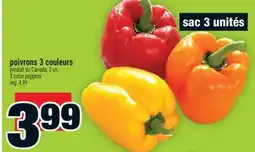 Super C poivrons 3 couleurs | 3 color peppers offer