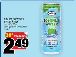 Super C eau de coco sans gluten Grace | Grace gluten free coconut water offer