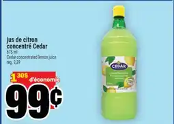 Super C jus de citron concentré Cedar | Cedar concentrated lemon juice offer