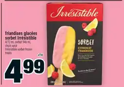 Super C friandises glacées sorbet Irrésistible | Irrésistible sorbet frozen treats offer