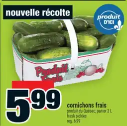 Super C cornichons frais | fresh pickles offer