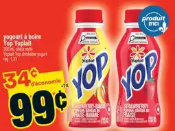 Super C yogourt à boire Yop Yoplait | Yoplait Yop drinkable yogurt offer