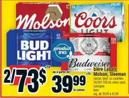 Super C bière Labatt, Molson, Sleeman caisse | beer offer