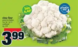 Super C chou-fleur produit du Québec | cauliflower offer