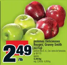 Super C pommes Délicieuses Rouges, Granny Smith ou Fuji | apples offer