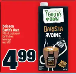Super C boisson Earth's Own | Earth's Own beverage offer