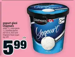 Super C yogourt glacé Chapman's | Chapman's frozen yogurt offer