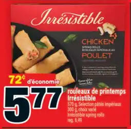 Super C rouleaux de printemps Irrésistible | Irrésistible spring rolls offer