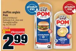 Super C muffins anglais Pom | Pom english muffins offer