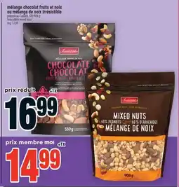 Super C MÉLANGE CHOCOLAT FRUITS ET NOIX ou mélange de noix irrésistible offer