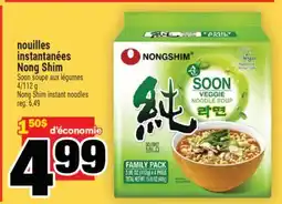 Super C nouilles instantanées Nong Shim | Nong Shim instant noodles offer