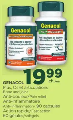 Proxim GENACOL Bone and joint Pain relief Anti-inflammatory, Fast action softgels offer