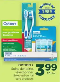 Proxim OPTION+ Selected dental care products offer