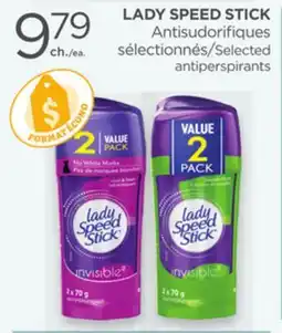 Proxim LADY SPEED STICK Selected antiperspirants offer