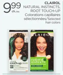 Proxim CLAIROL NATURAL INSTINCTS, ROOT TOUCH-UP Selected hair colors offer