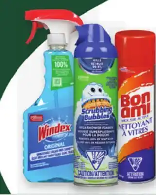 Proxim WINDEX, BON AMI, SCRUBBING BUBBLES Selected cleaners offer