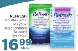 Proxim REFRESH Selected eye drops offer