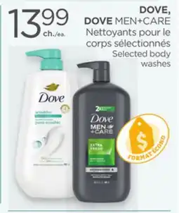 Proxim DOVE, DOVE MEN+CARE Selected body washes offer