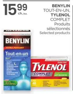 Proxim BENYLIN, TYLENOL COMPLET Selected products offer