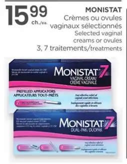 Proxim MONISTAT Selected vaginal creams or ovules offer