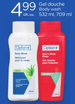 Proxim Option+ Body wash offer