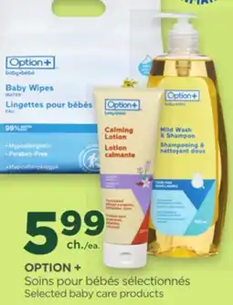 Proxim OPTION+ Selected baby care products offer