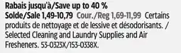 Canadian Tire Selected Cleaning and Laundry Supplies and Air Fresheners offer