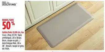 Canadian Tire For LIVING Anti-Fatigue Mat, 20 x 38˝ offer