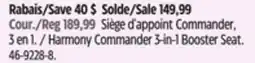 Canadian Tire Harmony Commander 3-in-1 Booster Seat offer