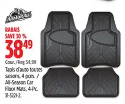 Canadian Tire All-Season Car Floor Mats, 4-Pc offer