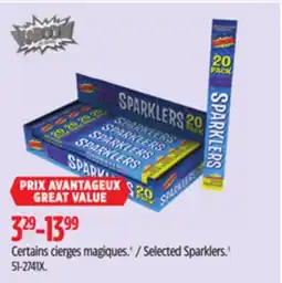 Canadian Tire Selected Sparklers offer