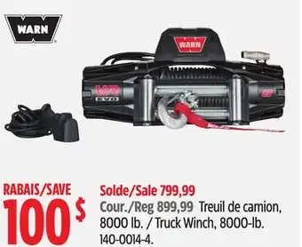 Canadian Tire Truck Winch, 8000-lb offer