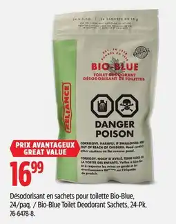 Canadian Tire Bio-Blue Toilet Deodorant Sachets, 24-Pk offer