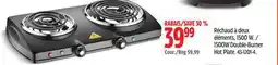 Canadian Tire 1500W Double-Burner Hot Plate offer