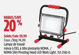 Canadian Tire NOMA Slim Pivoting Head LED Work Light offer