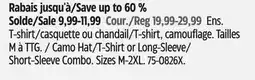 Canadian Tire T-Shirt or Long-Sleeve/ Short-Sleeve Combo offer
