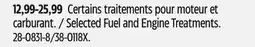 Canadian Tire Selected Fuel and Engine Treatments offer