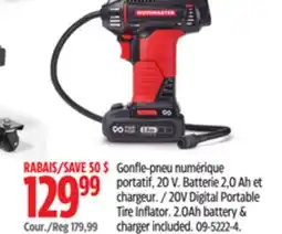 Canadian Tire 20V Digital Portable Tire Inflator offer