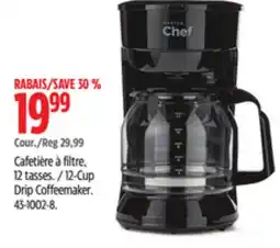 Canadian Tire Master Chef 12-Cup Drip Coffeemaker offer