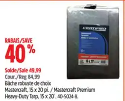 Canadian Tire Mastercraft Heavy-Duty Tarp offer