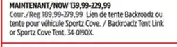 Canadian Tire Backroadz Tent Link or Sportz Cove Tent offer