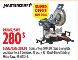 Canadian Tire 2˝ Dual-Bevel Sliding Mitre Saw offer