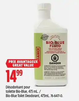 Canadian Tire Bio-Blue Toilet Deodorant offer