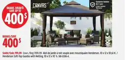 Canadian Tire Henderson Soft-Top Gazebo with Netting offer