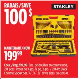 Canadian Tire 274-Pc Black Chrome Socket Set offer