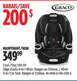 Canadian Tire GRACO 4-in-1 Car Seat, Raegan or Chelsea offer