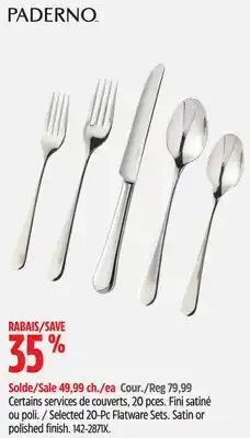 Canadian Tire Selected 20-Pc Flatware Sets offer