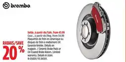 Canadian Tire Ceramic Brake Pads or UV-Coated Brake Rotors offer