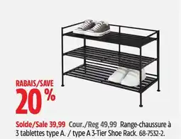 Canadian Tire type A 3-Tier Shoe Rack offer